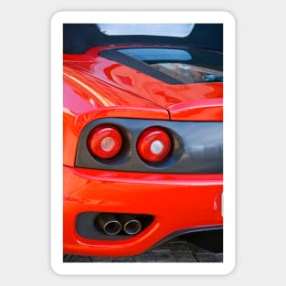 Ferrari 360 F1 Spider Tail Lights & Exhaust Sticker